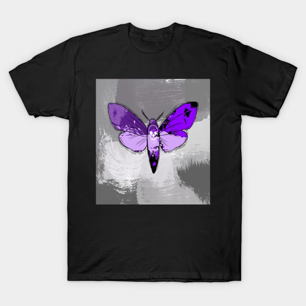 Grunge Death's Head Moth T-Shirt by WiseWitch